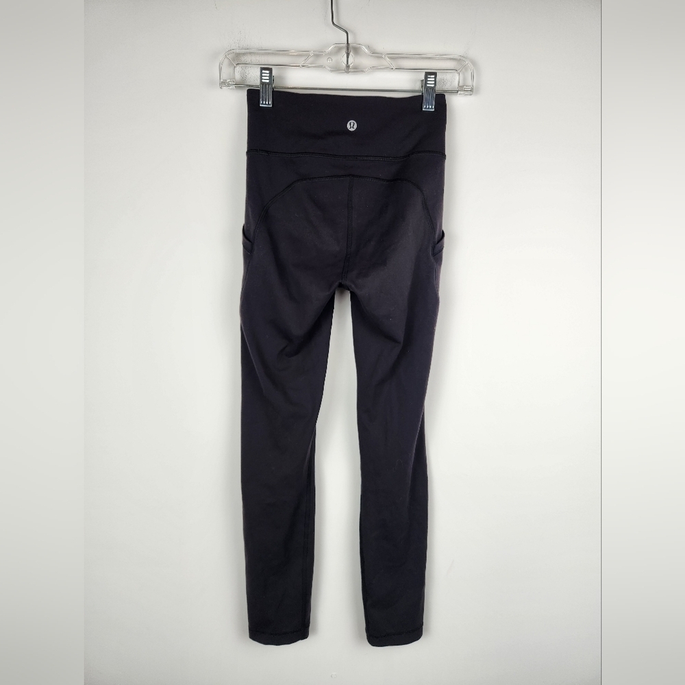 Lululemon Invigorate Black Leggings Size 2 High Rise. - Picture 2 of 7